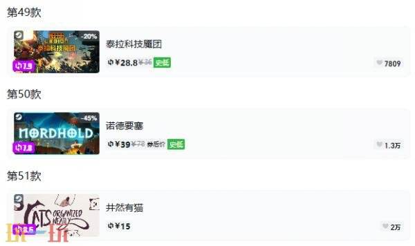 Steam今日史低游戏分享!9月7日史低佳作推荐