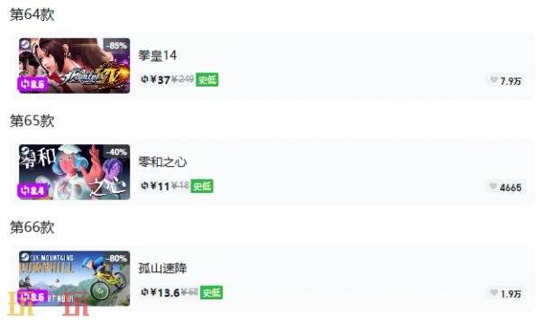 Steam今日史低游戏分享!9月7日史低佳作推荐