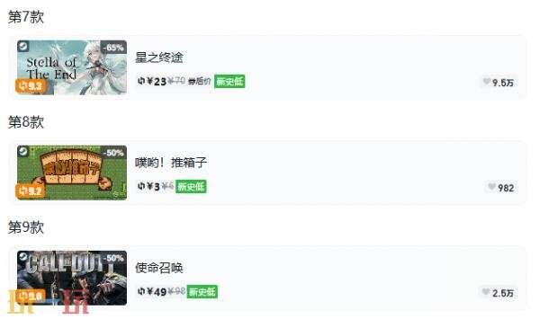 Steam今日史低游戏分享!9月7日史低佳作推荐