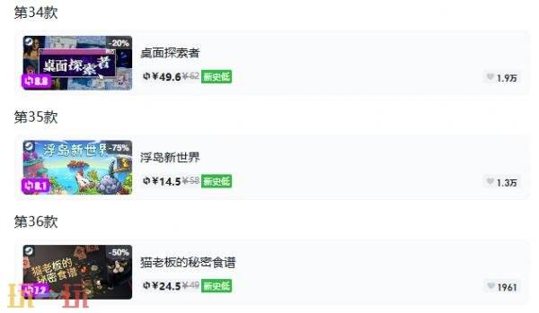 Steam今日史低游戏分享!9月7日史低佳作推荐