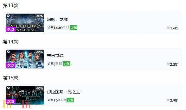 Steam今日史低游戏分享!9月7日史低佳作推荐