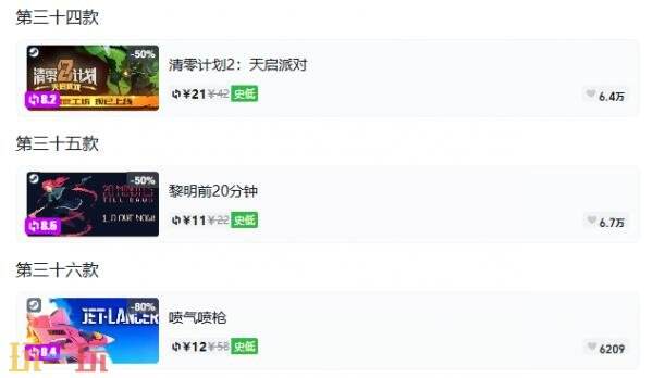 Steam今日史低游戏分享!9月8日史低佳作推荐