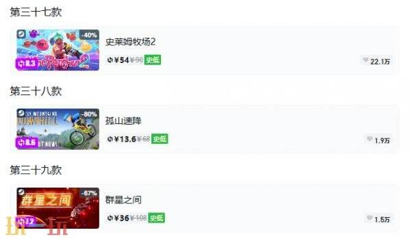 Steam今日史低游戏分享!9月8日史低佳作推荐