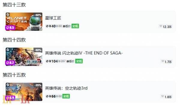 Steam今日史低游戏分享!9月8日史低佳作推荐