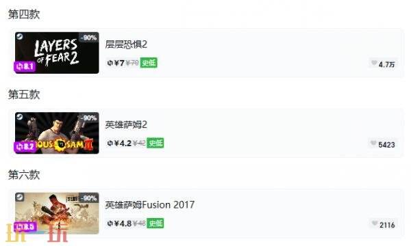 Steam今日史低游戏分享!9月8日史低佳作推荐
