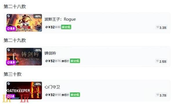 Steam今日史低游戏分享!9月9日史低佳作推荐