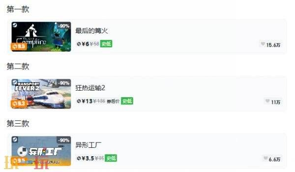Steam今日史低游戏分享!9月9日史低佳作推荐