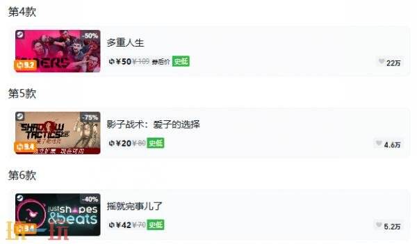 Steam今日史低游戏分享!9月10日史低佳作推荐