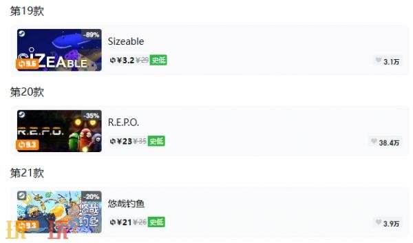 Steam今日史低游戏分享!9月10日史低佳作推荐