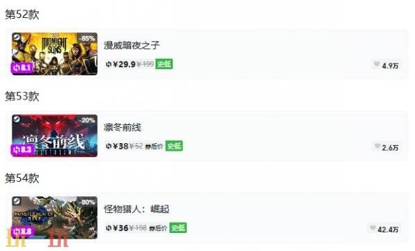 Steam今日史低游戏分享！9月11日史低佳作推荐