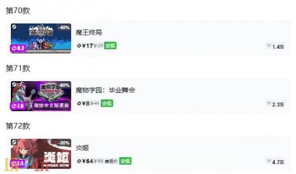 Steam今日史低游戏分享！9月11日史低佳作推荐