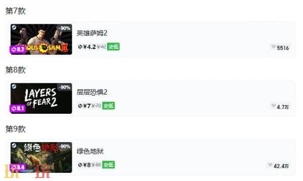 Steam今日史低游戏分享！9月11日史低佳作推荐
