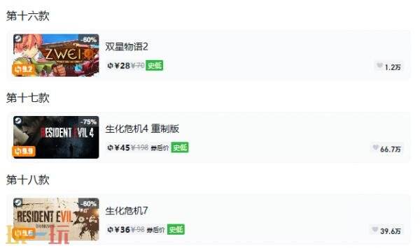 Steam今日史低游戏分享!9月14日史低佳作推荐