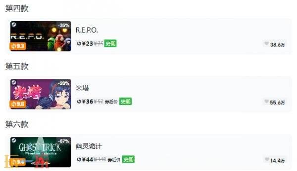 Steam今日史低游戏分享!9月14日史低佳作推荐