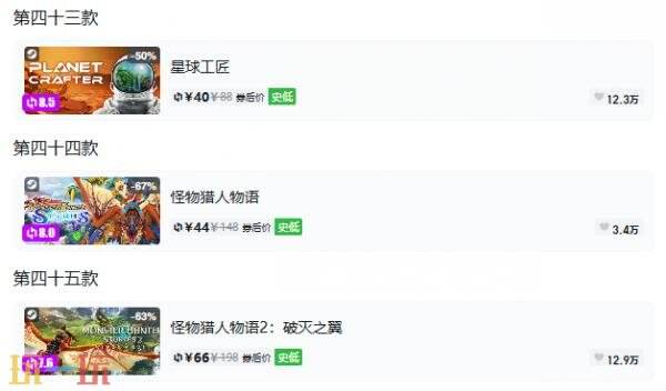 Steam今日史低游戏分享!9月14日史低佳作推荐