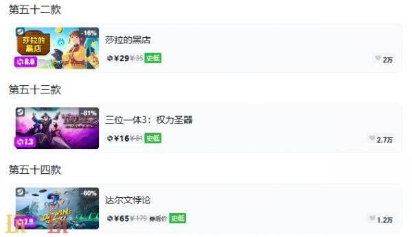 Steam今日史低游戏分享!9月14日史低佳作推荐