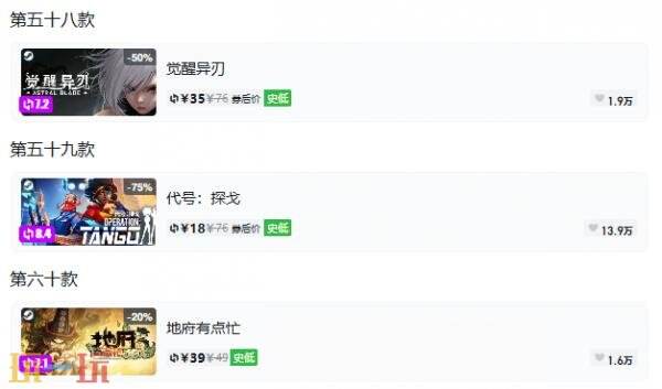 Steam今日史低游戏分享!9月14日史低佳作推荐