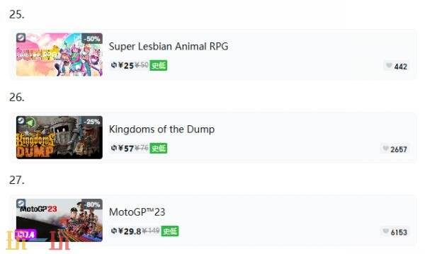 Steam今日史低游戏分享!9月15日史低佳作推荐