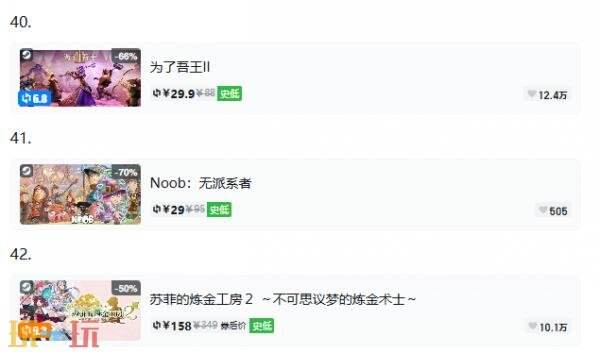 Steam今日史低游戏分享!9月15日史低佳作推荐
