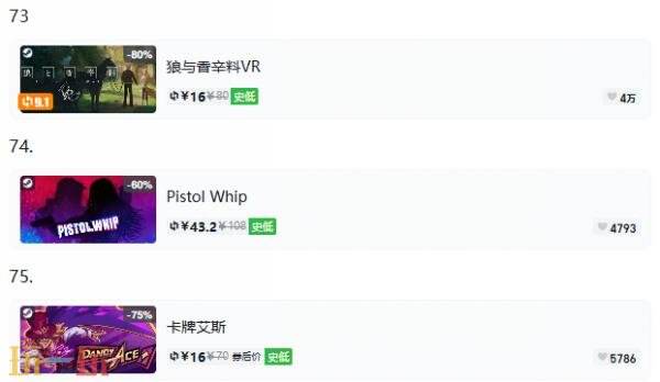 Steam今日史低游戏分享!9月15日史低佳作推荐