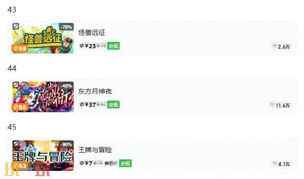 Steam今日史低游戏分享!9月16日史低佳作推荐