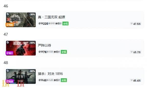 Steam今日史低游戏分享!9月16日史低佳作推荐