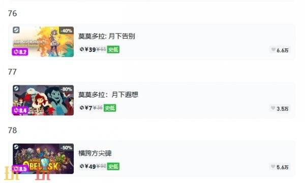 Steam今日史低游戏分享!9月16日史低佳作推荐