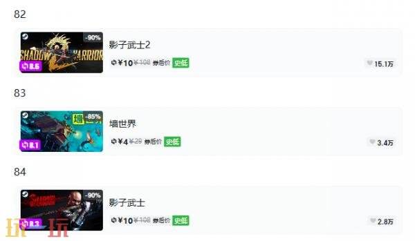 Steam今日史低游戏分享!9月16日史低佳作推荐