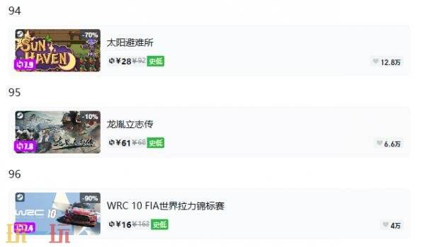 Steam今日史低游戏分享!9月16日史低佳作推荐