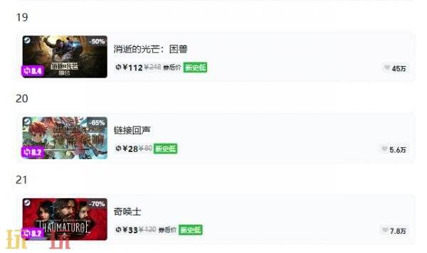Steam今日史低游戏分享!9月16日史低佳作推荐