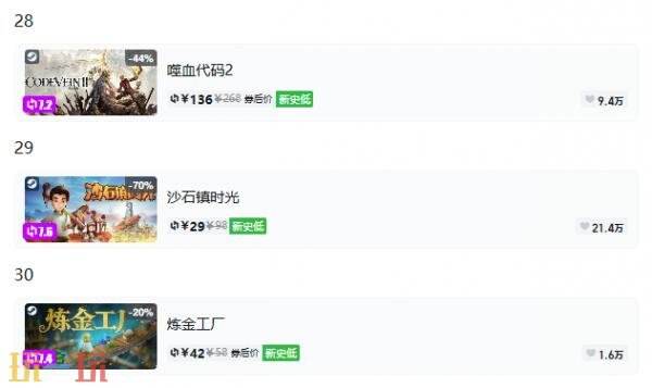 Steam今日史低游戏分享!9月16日史低佳作推荐