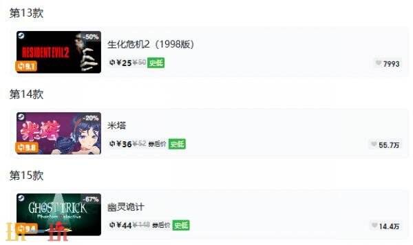 Steam今日史低游戏分享!9月17日史低佳作推荐
