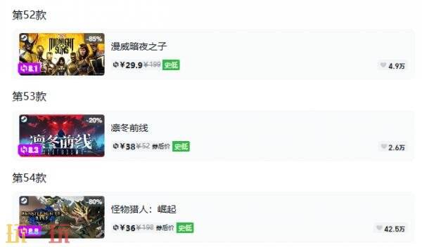 Steam今日史低游戏分享!9月17日史低佳作推荐