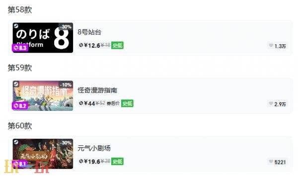 Steam今日史低游戏分享!9月17日史低佳作推荐
