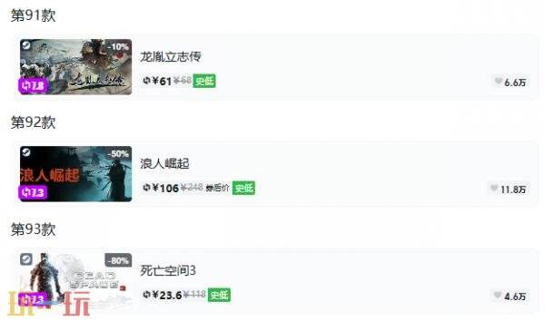 Steam今日史低游戏分享!9月17日史低佳作推荐