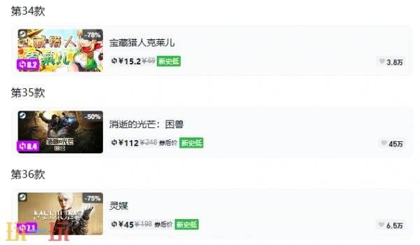 Steam今日史低游戏分享!9月17日史低佳作推荐