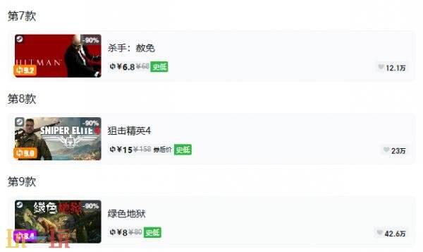 Steam今日史低游戏分享!9月17日史低佳作推荐