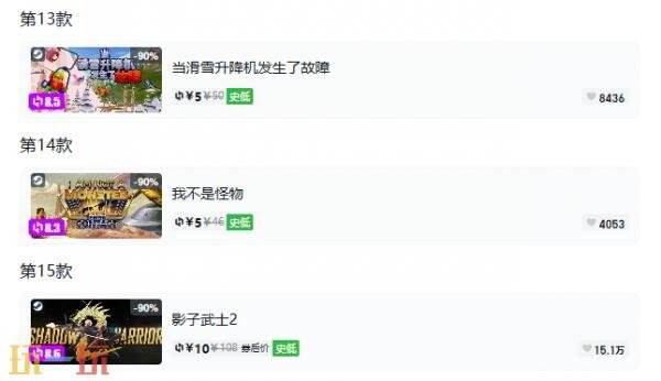 Steam今日史低游戏分享!9月17日史低佳作推荐