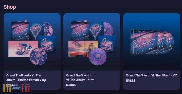 《GTA6》将推出实体版原声专辑!三个版本正式公布