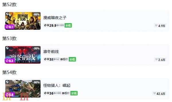 Steam今日史低游戏分享!9月18日史低佳作推荐