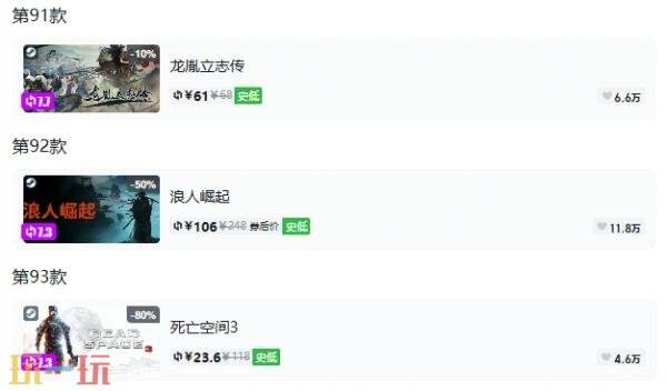 Steam今日史低游戏分享!9月18日史低佳作推荐