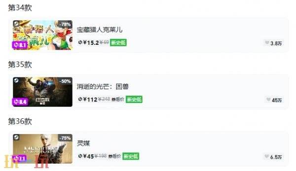 Steam今日史低游戏分享!9月18日史低佳作推荐