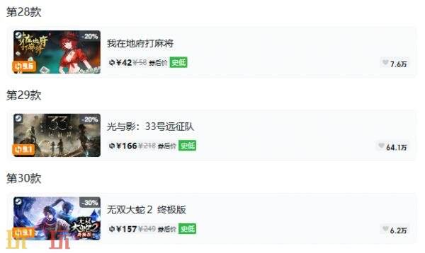 Steam今日史低游戏分享!9月20日史低佳作推荐