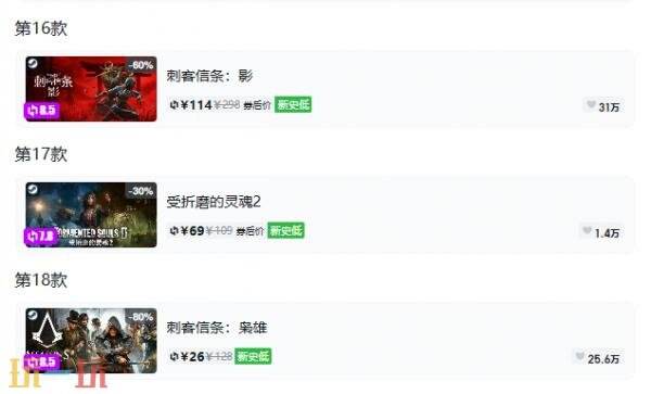 Steam今日史低游戏分享!9月20日史低佳作推荐