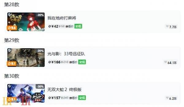 Steam今日史低游戏分享!9月21日史低佳作推荐