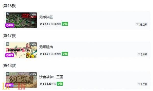 Steam今日史低游戏分享!9月21日史低佳作推荐