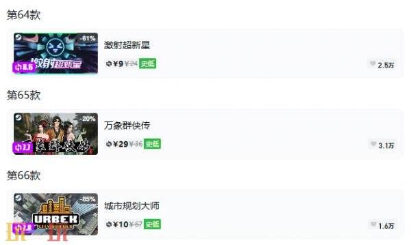 Steam今日史低游戏分享!9月21日史低佳作推荐