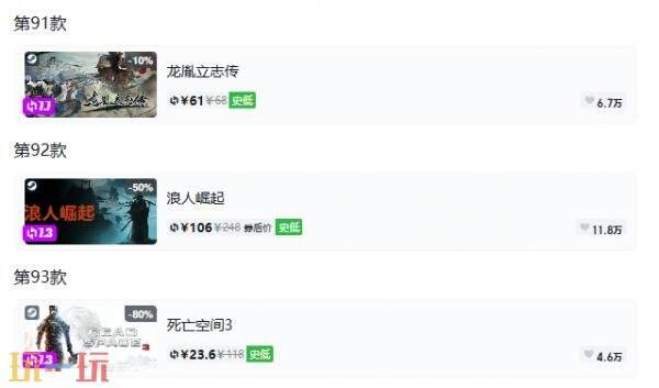 Steam今日史低游戏分享!9月21日史低佳作推荐