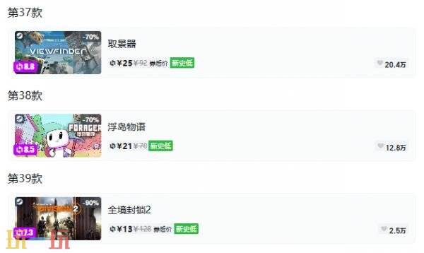 Steam今日史低游戏分享!9月21日史低佳作推荐