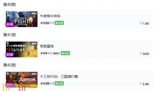 Steam今日史低游戏分享!9月21日史低佳作推荐